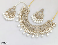 Antique Gold Plated Choker Necklace Set