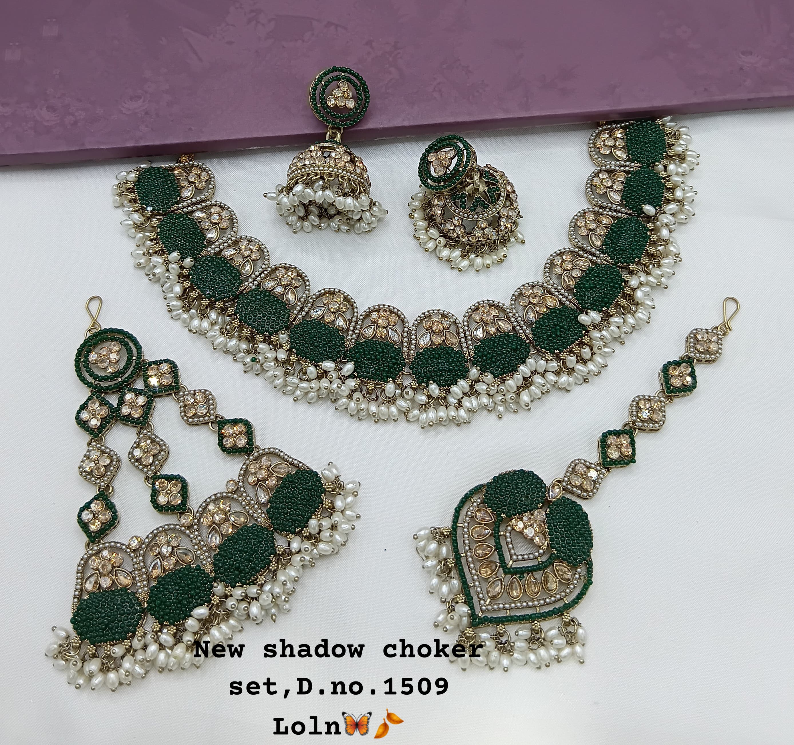 Antique Gold Plated Jewellery Set