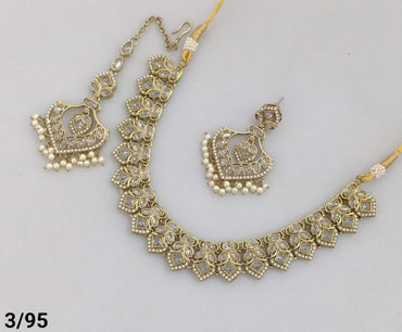 Antique Gold Plated Choker Set