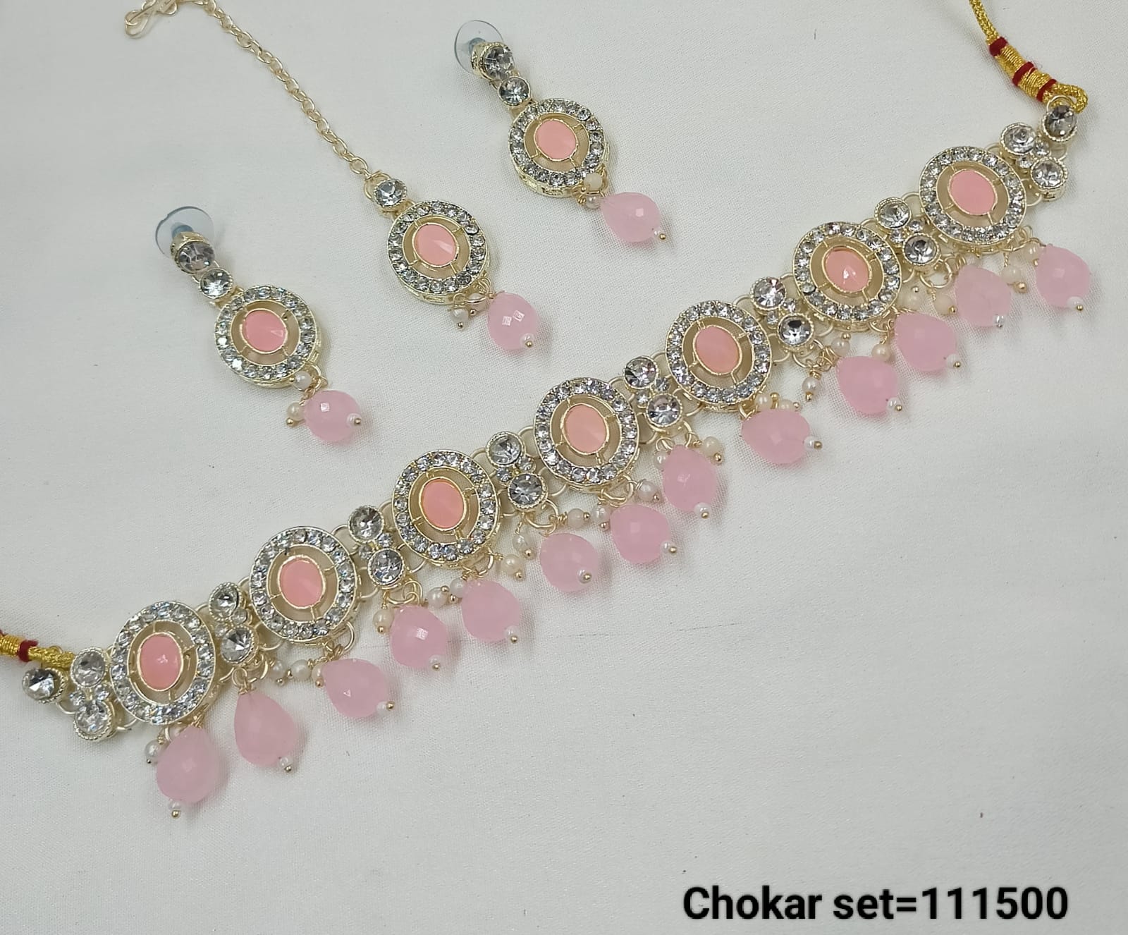Gold Plated Choker Necklace Set
