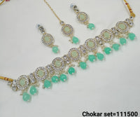 Gold Plated Choker Necklace Set