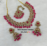 Handcrafted Shadow Choker & Earrings Set – Perfect for Special Occasions