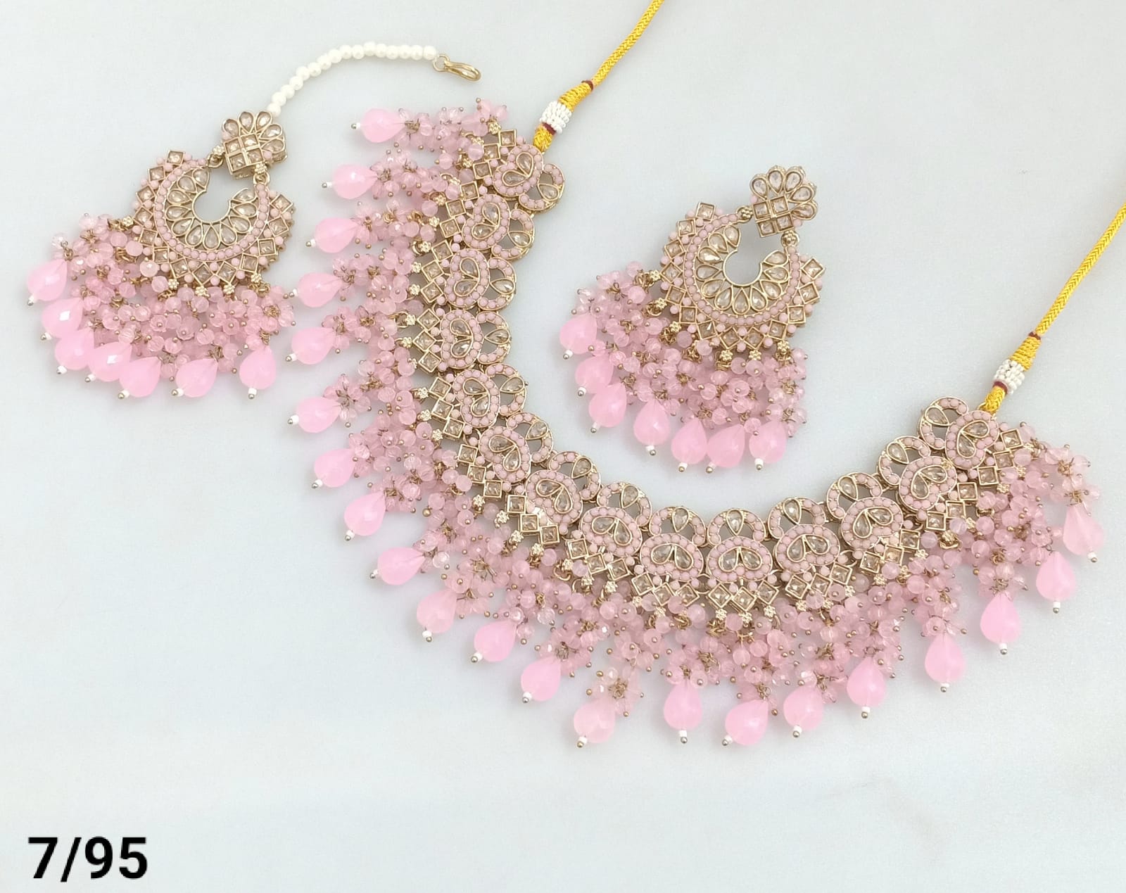 Antique Gold Plated Choker Necklace Set