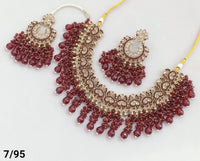 Antique Gold Plated Choker Necklace Set