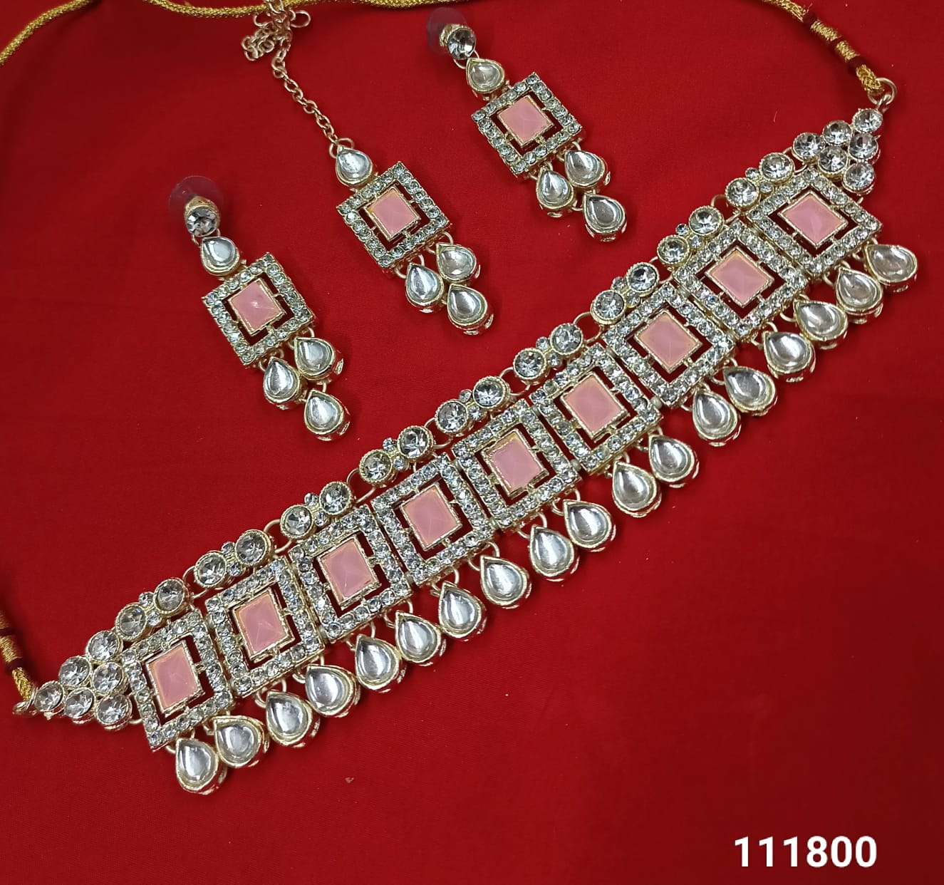 Amazing Gold Plated Choker Necklace Set