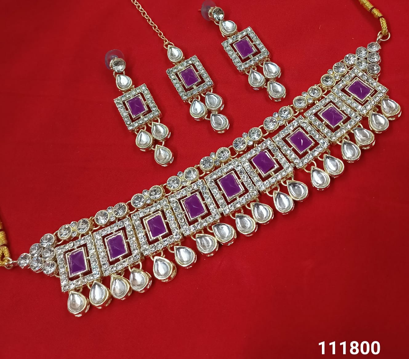 Amazing Gold Plated Choker Necklace Set