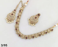 Antique Gold Plated Choker Necklace Set