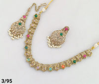 Antique Gold Plated Choker Necklace Set