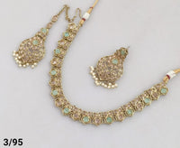 Antique Gold Plated Choker Necklace Set