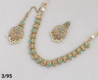 Antique Gold Plated Choker Necklace Set