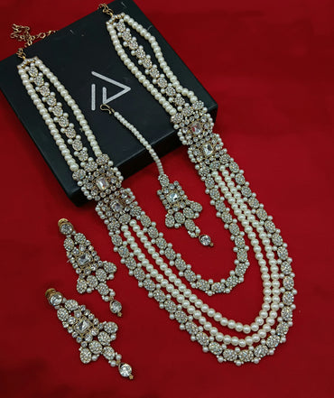 Antique Gold Plated Long Jewellery Set