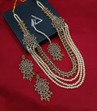 Antique Gold Plated Long Jewellery Set