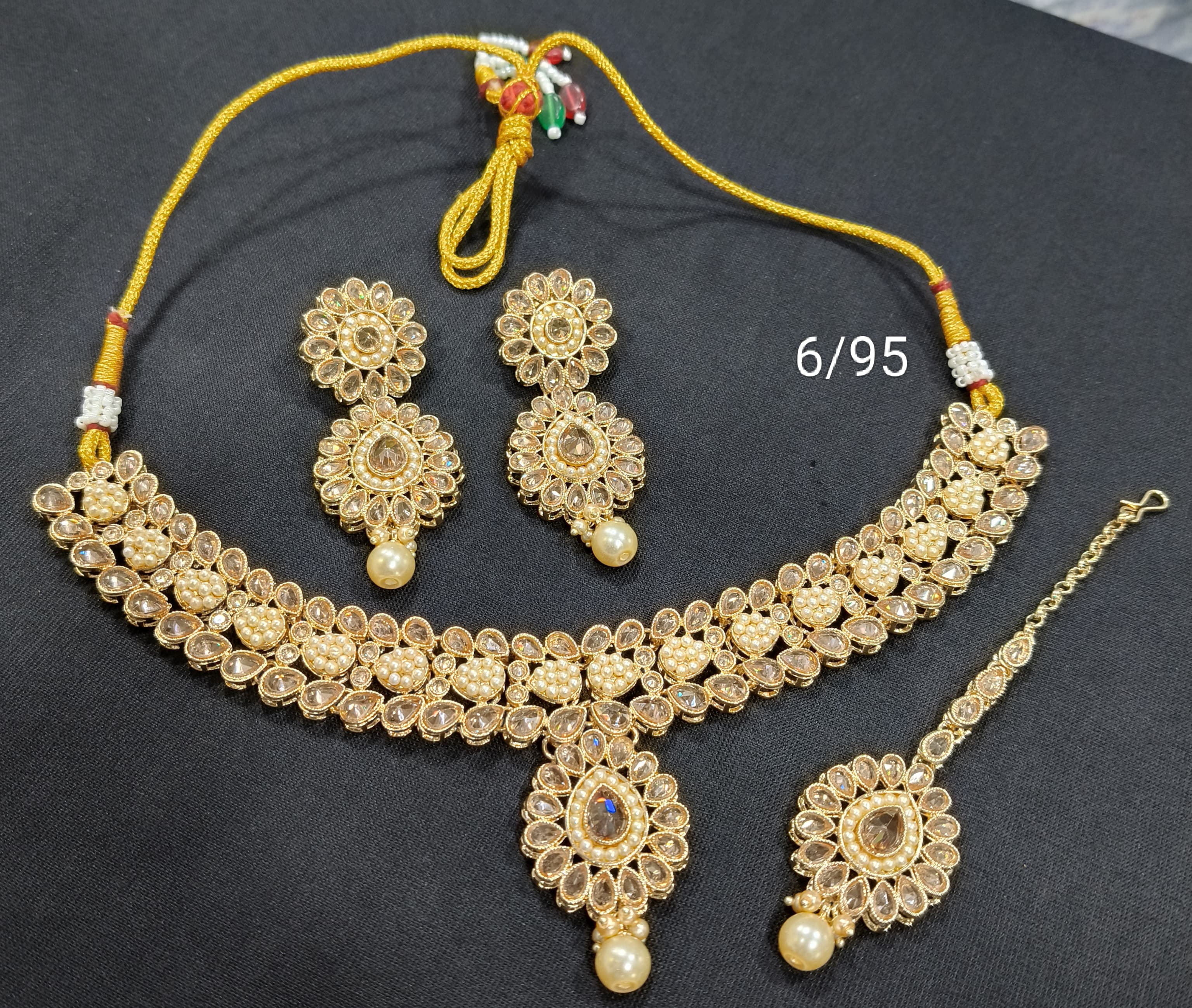 Traditional Gold Plated Necklace Set  - LucenteMarket