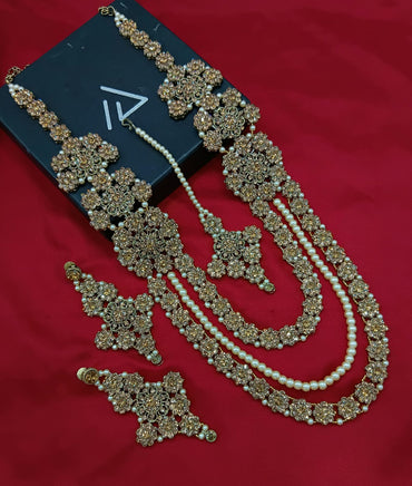 Antique Gold Plated Long Jewellery Set