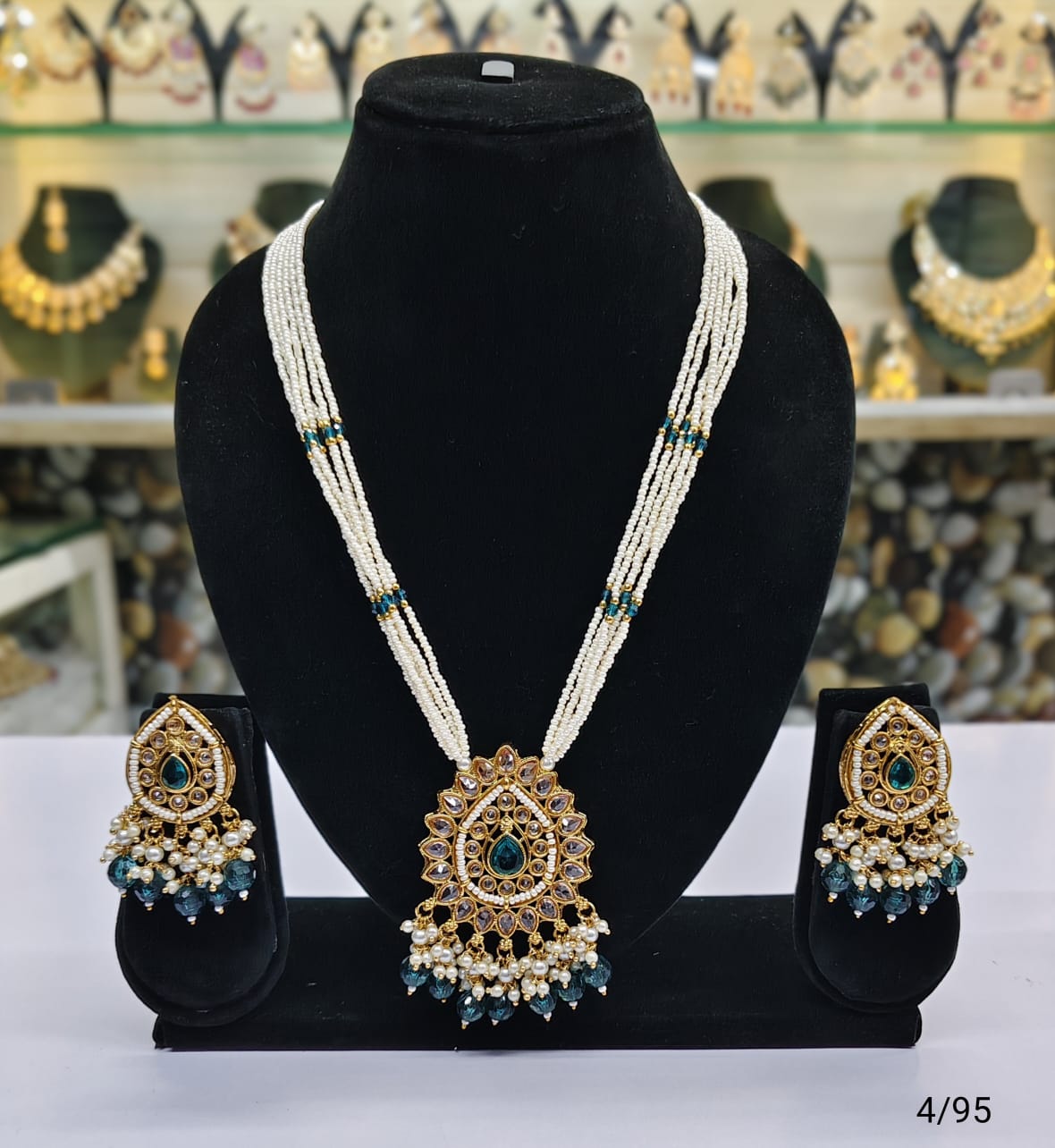 Gold Plated Long Jewellery Set