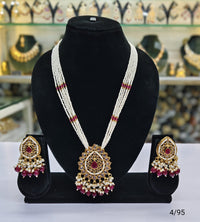 Gold Plated Long Jewellery Set