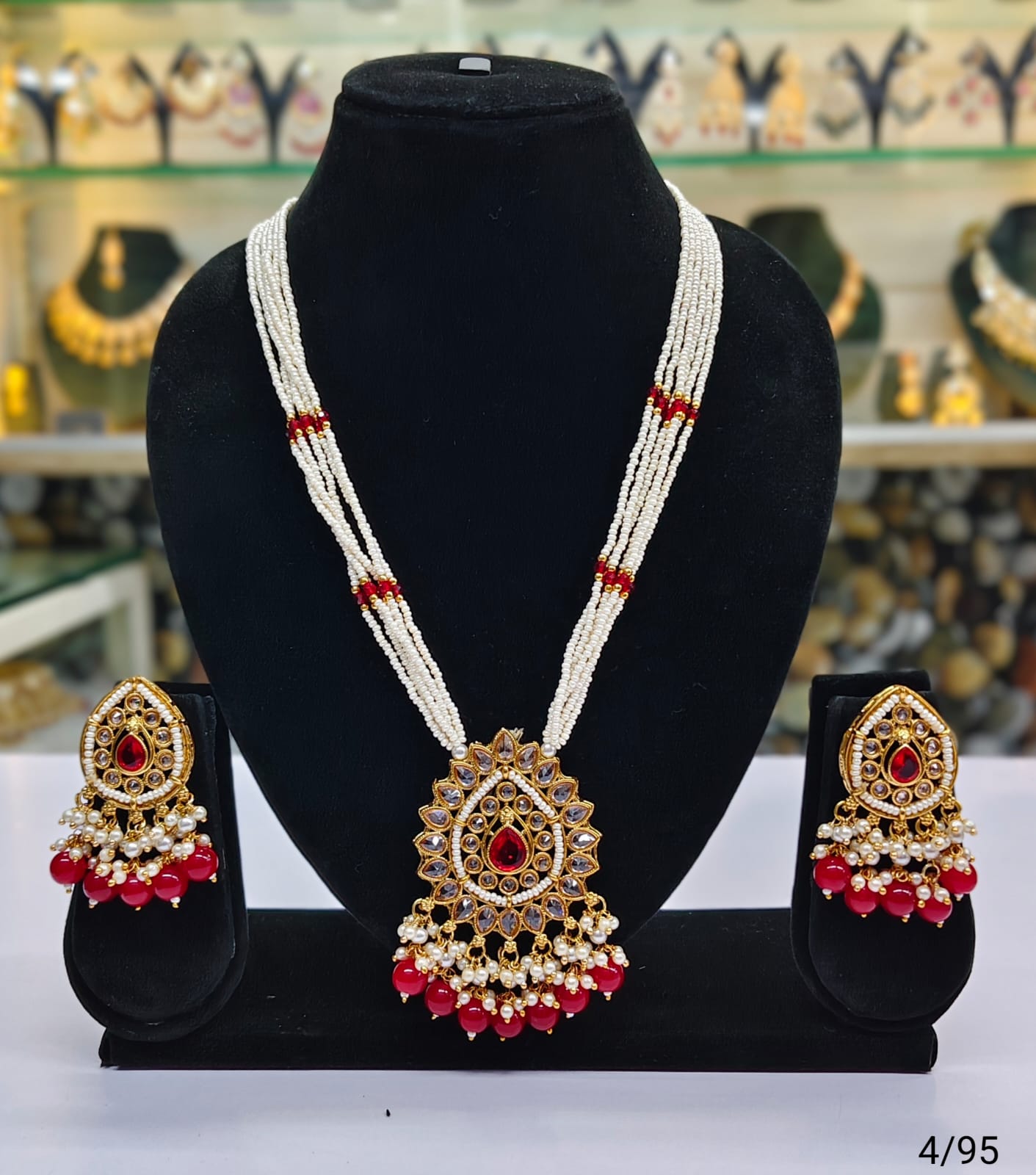 Gold Plated Long Jewellery Set