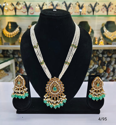 Gold Plated Long Jewellery Set