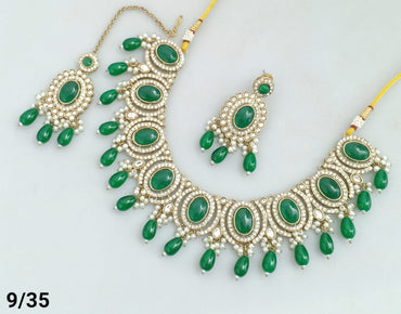 Antique Gold Plated Choker Necklace Set