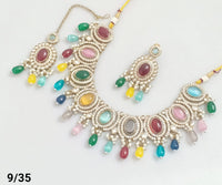 Antique Gold Plated Choker Necklace Set
