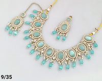Antique Gold Plated Choker Necklace Set