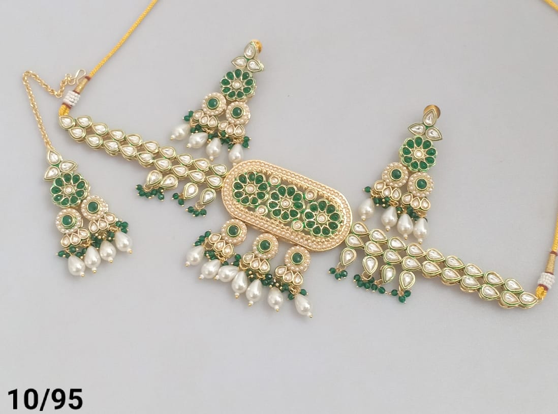 Gold Plated Kundan Choker Set