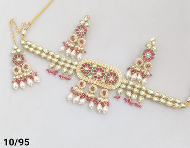 Gold Plated Kundan Choker Set
