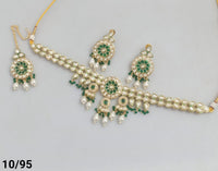 Gold Plated Kundan Necklace Set
