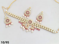 Gold Plated Kundan Necklace Set