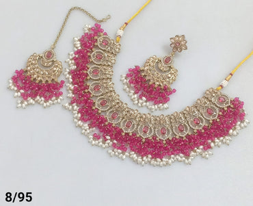 Antique Gold Plated Choker Necklace Set