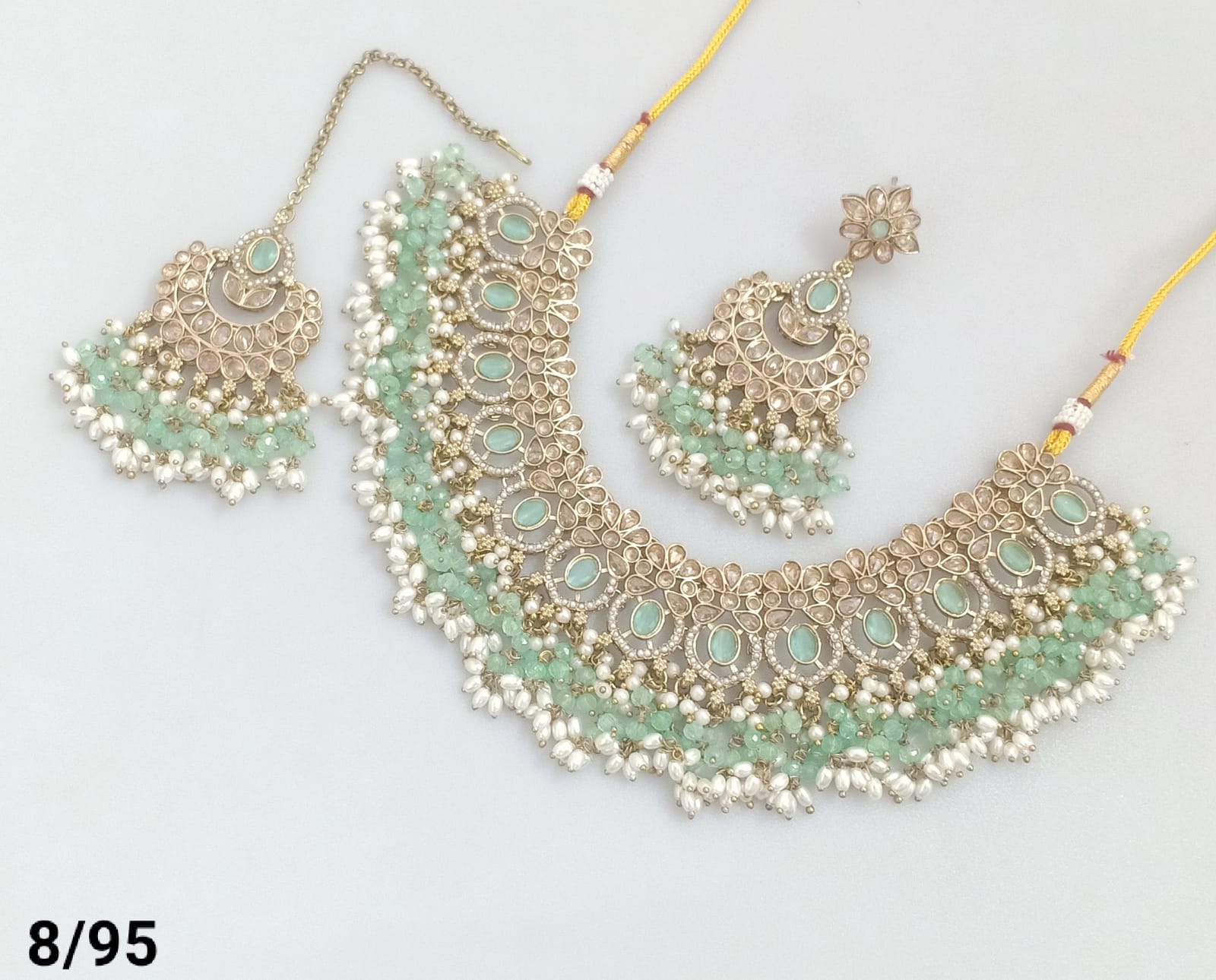 Antique Gold Plated Choker Necklace Set