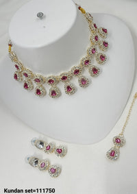Elegant CZ Jewelry Set with Necklace and Earrings