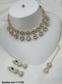 Elegant CZ Jewelry Set with Necklace and Earrings