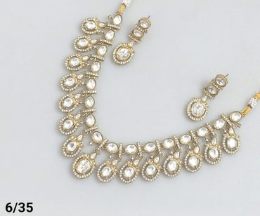 Royal Kundan-Style Necklace and Earring Set – Lucentemarket