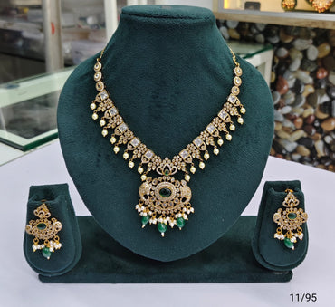 Royal Heritage Necklace Set – Handcrafted for Weddings & Festivals