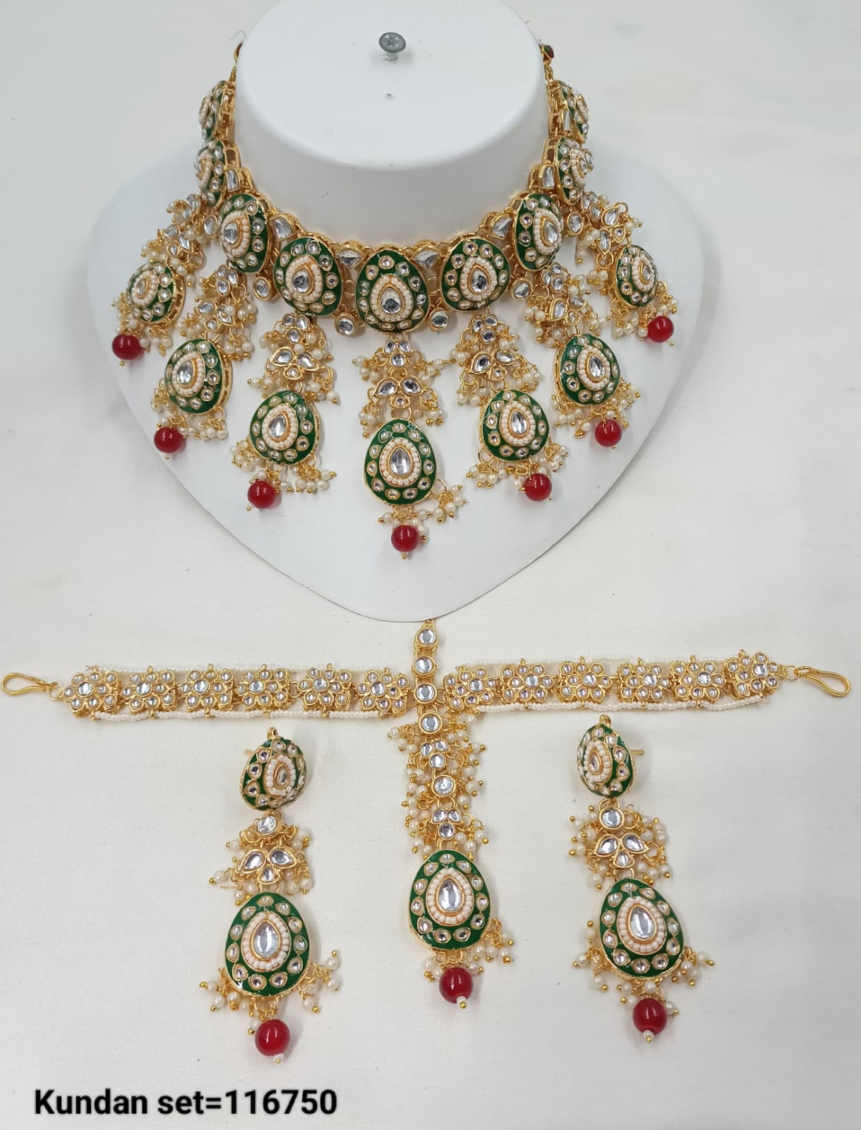 Elegant CZ Bridal Jewelry Set – Necklace, Earrings & Headpiece