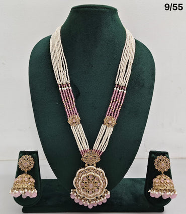 Royal Radiance CZ Long Necklace Set - Lucentemarket