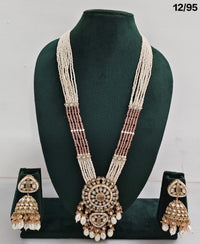 Majestic Grace Antique Gold Plated CZ Long Necklace Set – Lucentemarket