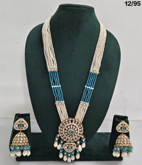 Majestic Grace Antique Gold Plated CZ Long Necklace Set – Lucentemarket