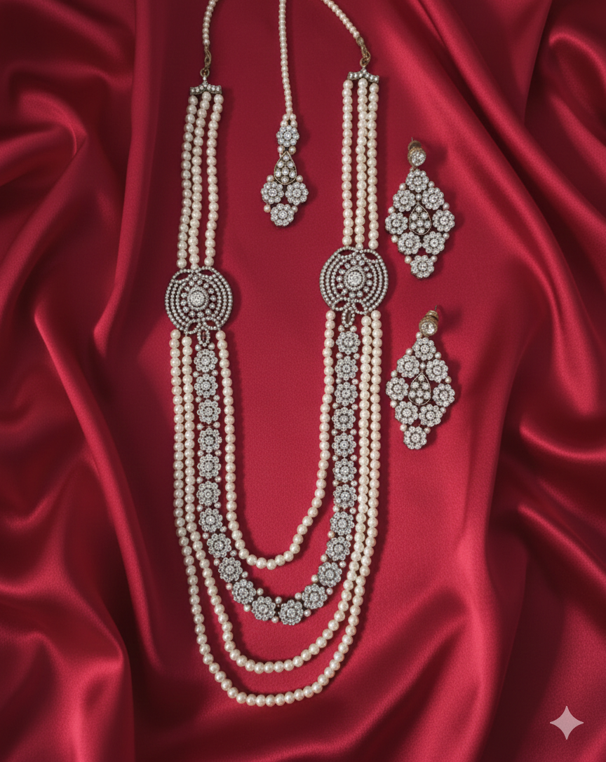 Multi-Layered Bridal Long Set Mala