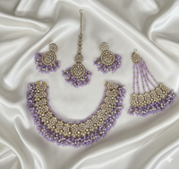 Deep Maroon Antique Gold Choker Set with Traditional Jhumar/Passa