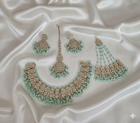 Deep Maroon Antique Gold Choker Set with Traditional Jhumar/Passa