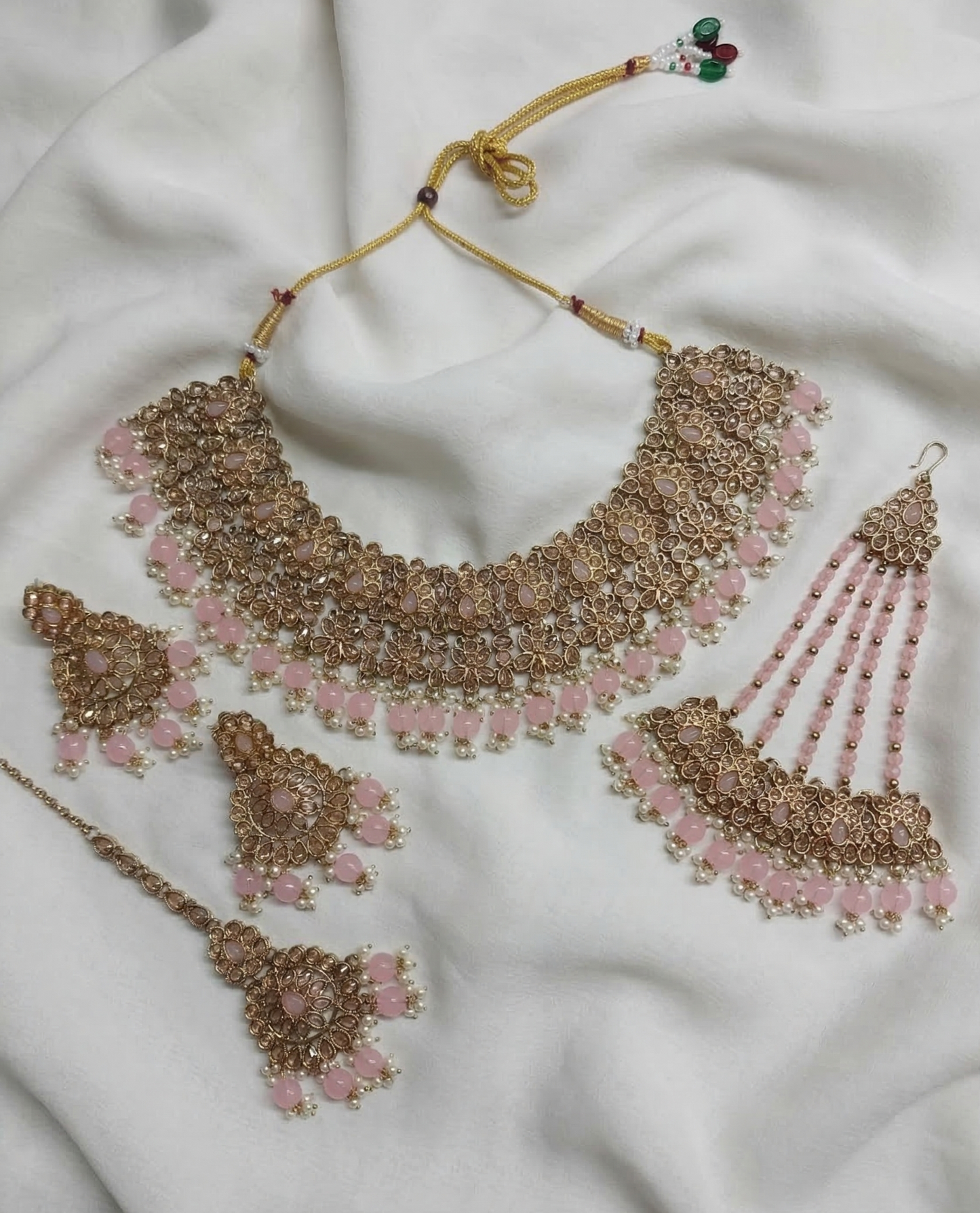 The Mint Meadow Antique Gold Choker Set