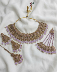 The Mint Meadow Antique Gold Choker Set