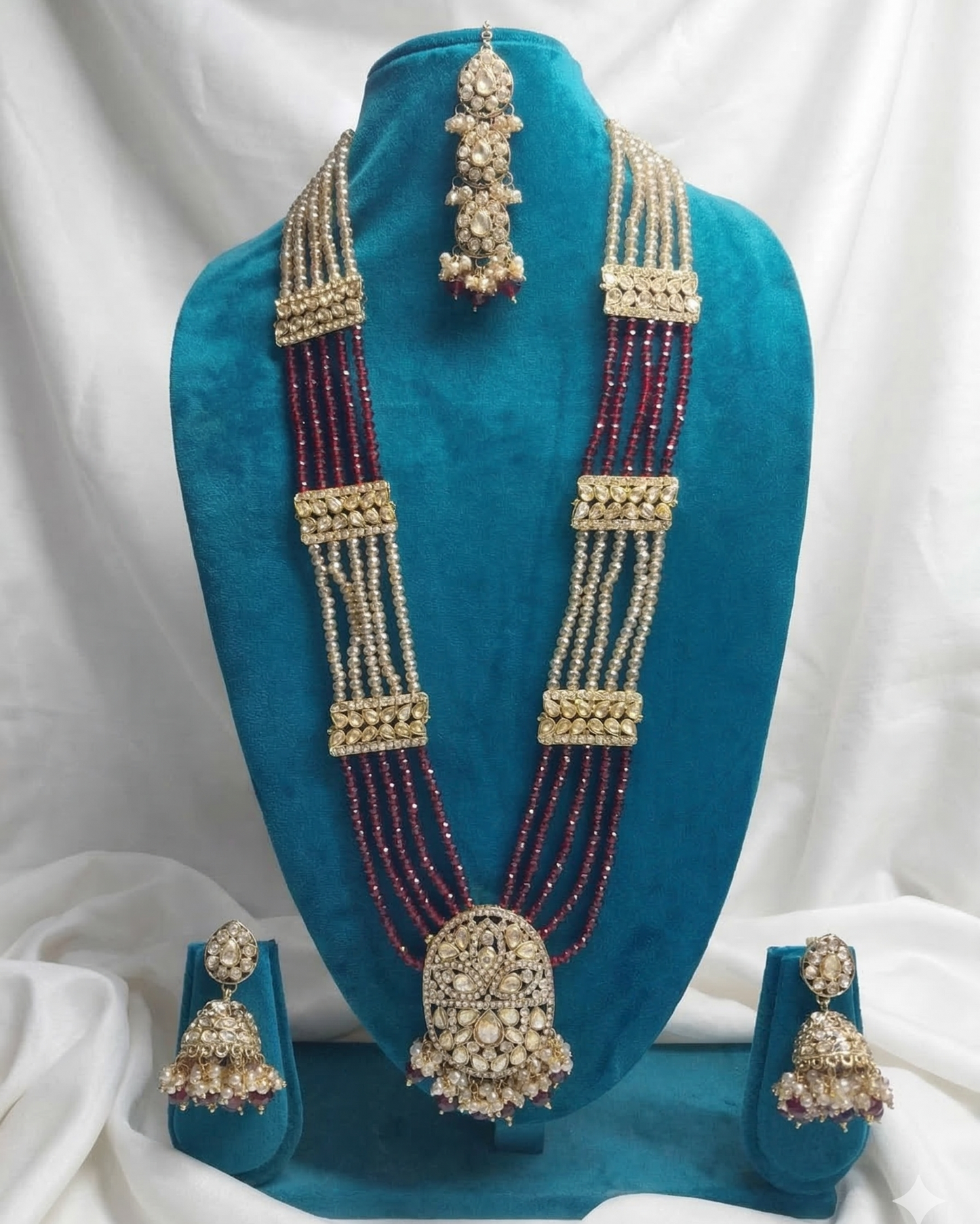 Emerald Nawabi Heritage Multi-Layered Long Set