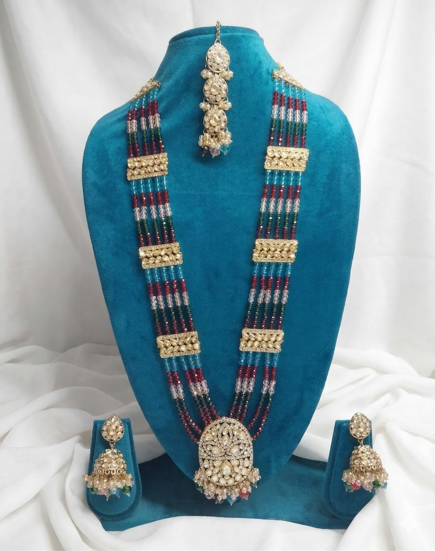 Emerald Nawabi Heritage Multi-Layered Long Set