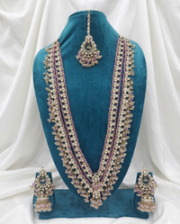 The Multi-Layered Heritage Red Bead & Kundan Bridal Jewelry Set