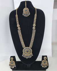 Mustard Yellow Bridal Necklace Set with Matching Earrings