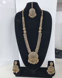 Mustard Yellow Bridal Necklace Set with Matching Earrings