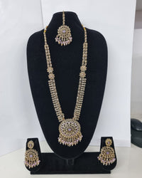 Mustard Yellow Bridal Necklace Set with Matching Earrings